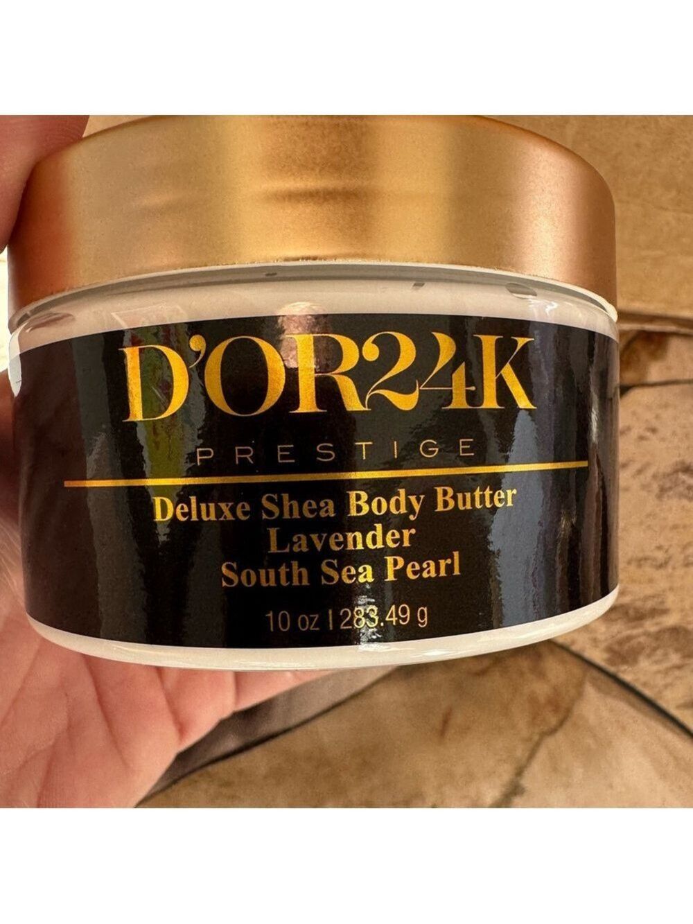 D’OR 24K - Prestige Deluxe Shea Body Butter & Salt Scrub Lavender - 2 Products - Picture 4 of 6